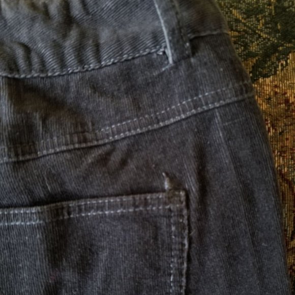 Vintage 90s, needle cord, fine corduroy pants, 4 pockets, Focus, L, gray - Picture 5 of 11